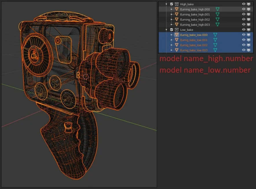 Создание винтажной камеры в Blender и Substance Painter - изображение 9