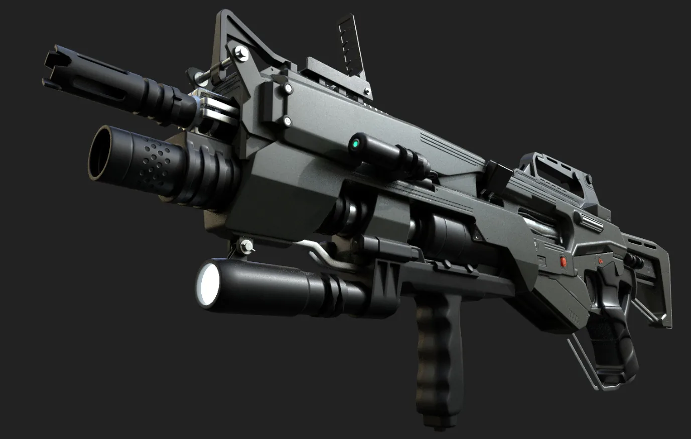 Modeling Assault Rifle in 3DS Max - изображение 8