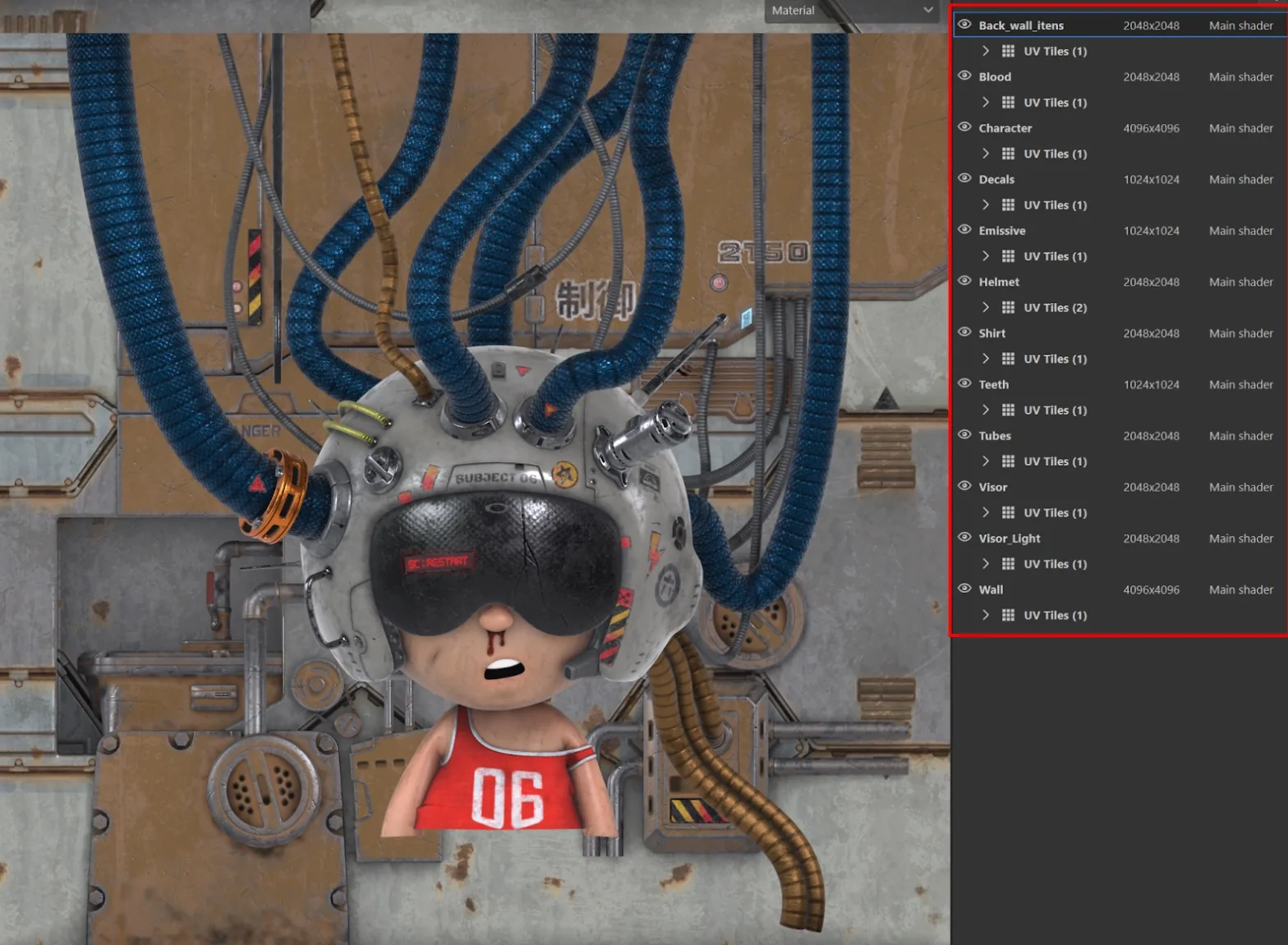 Переосмысление 2D-концепции в трёх измерениях с помощью Blender & Substance 3D — изображение 11