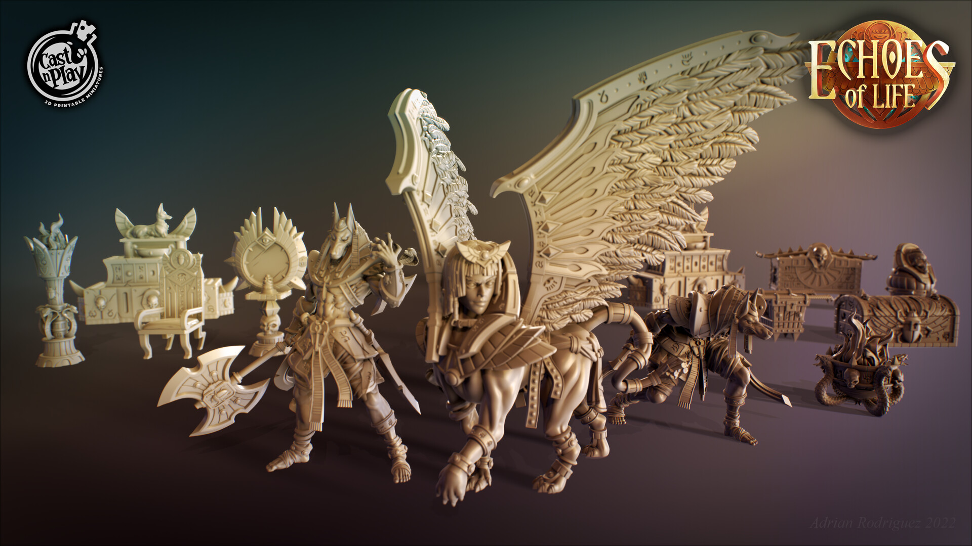 How Cast n Play Creates 3D Printable Tabletop Miniatures and Sets - изображение 1