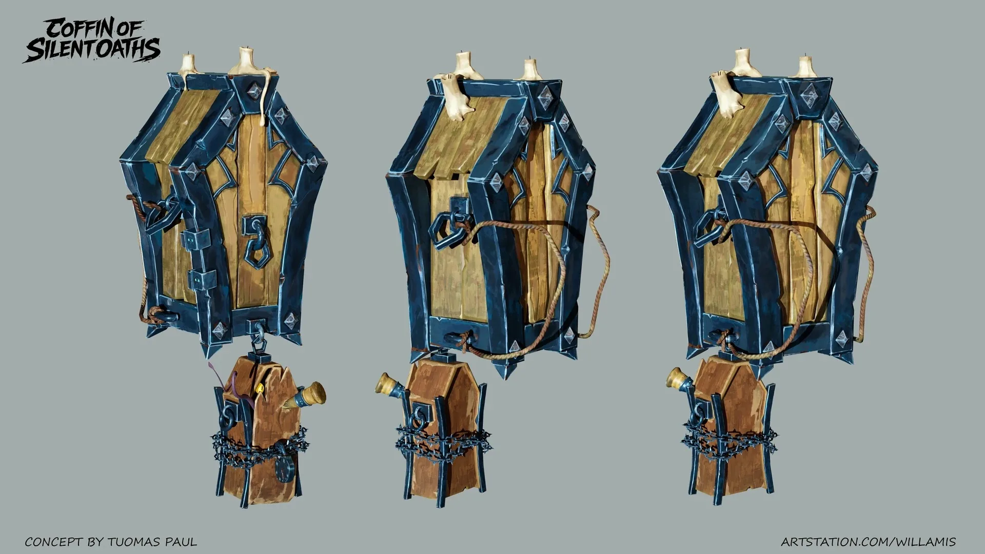 How to Turn the Concept of a Coffin into a Stylized and Detailed 3D Prop - изображение 1