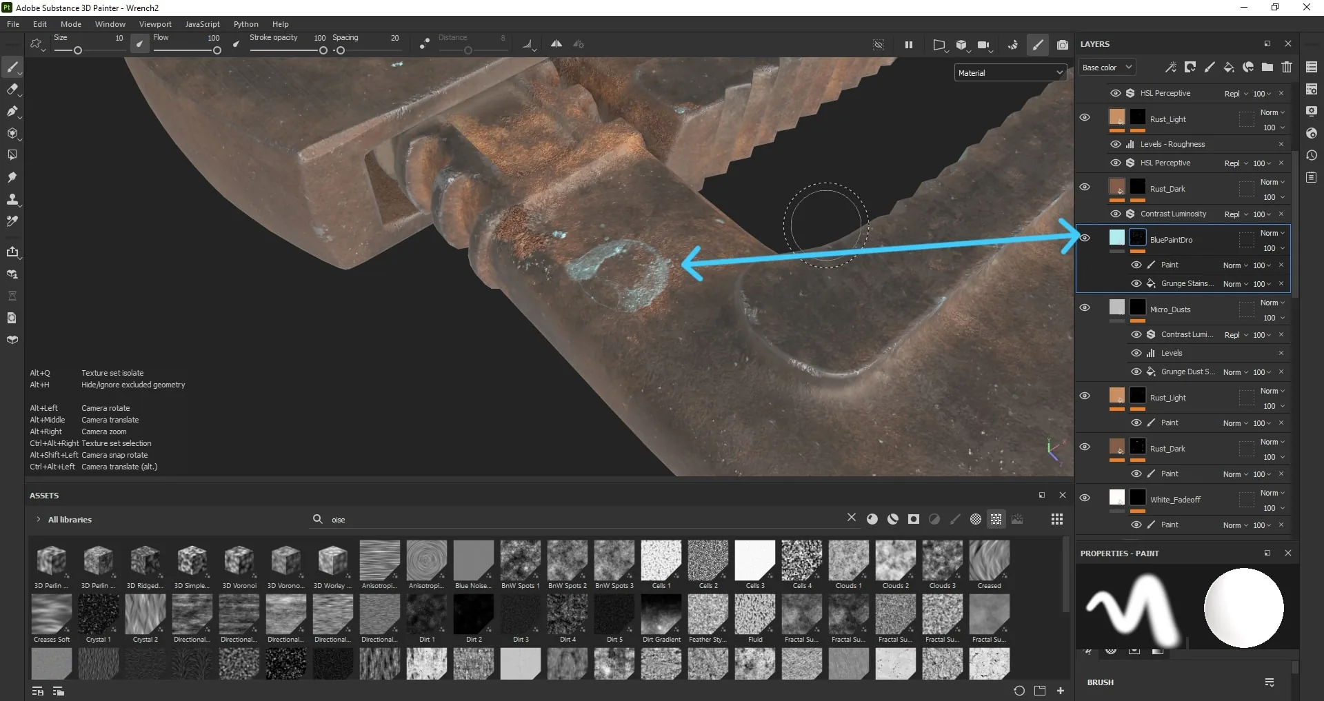Текстурирование реалистичного металла с ржавчиной с помощью Substance 3D — изображение 17
