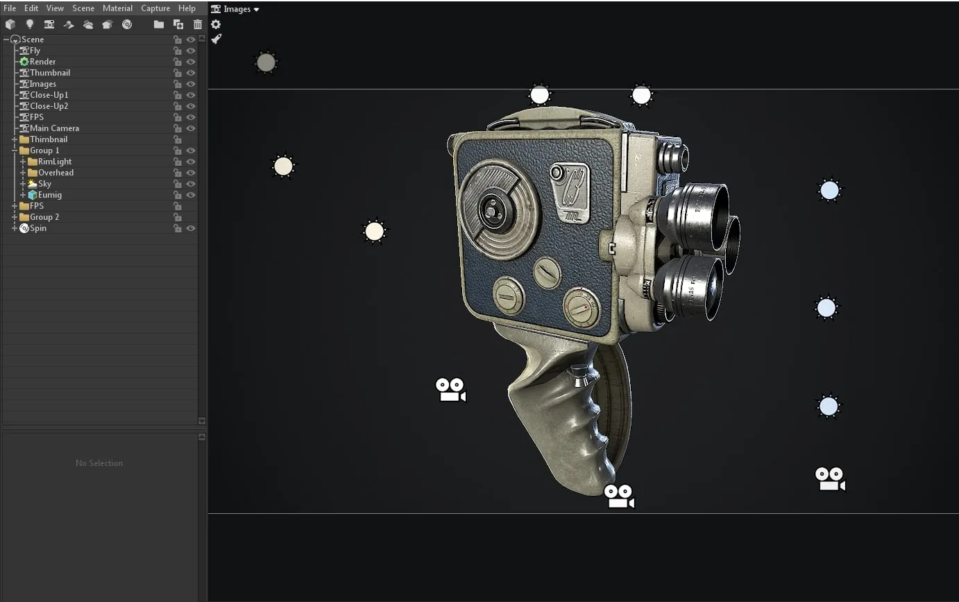 Создание винтажной камеры в Blender и Substance Painter — изображение 16
