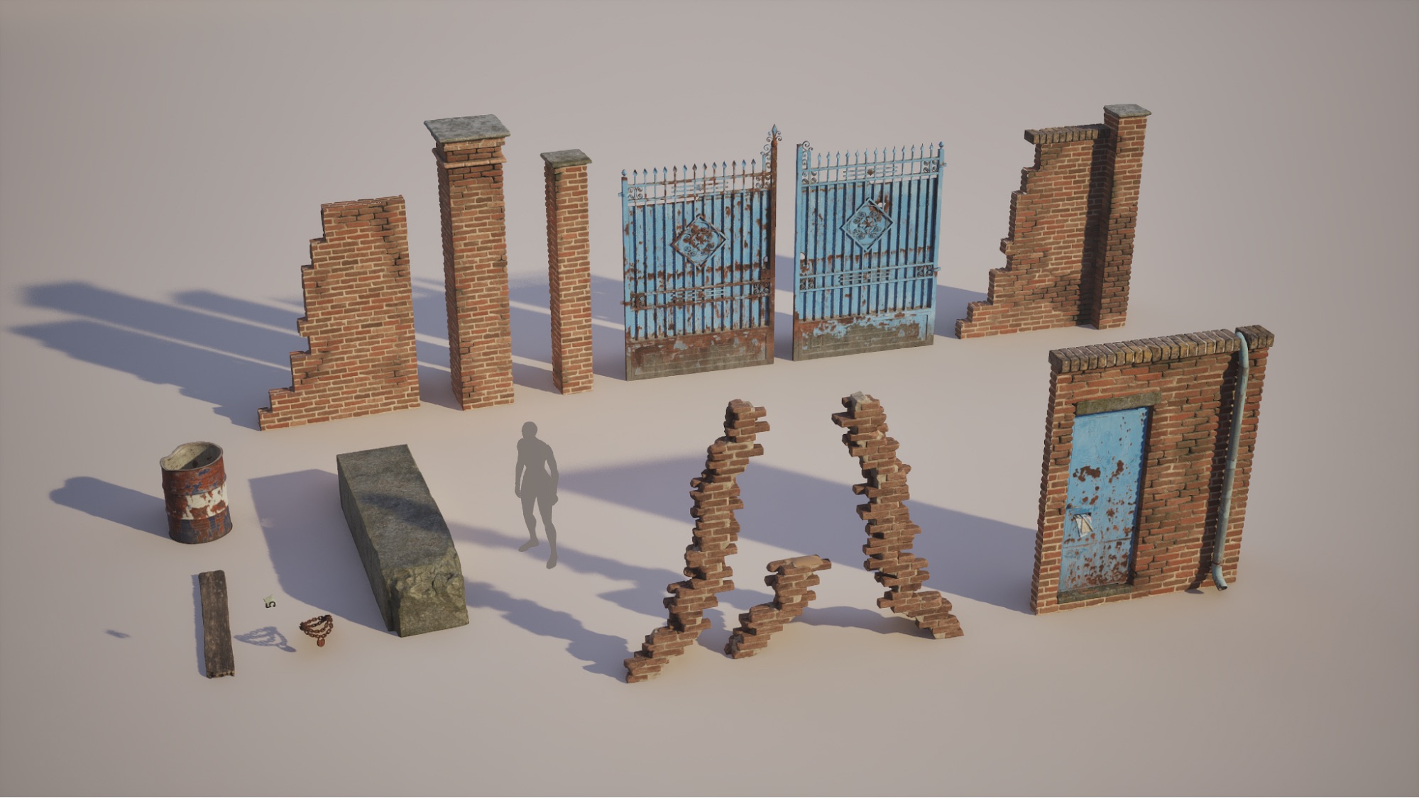 Создание диорамы реалистичных ржавых ворот с использованием ZBrush и Unreal Engine — изображение 6