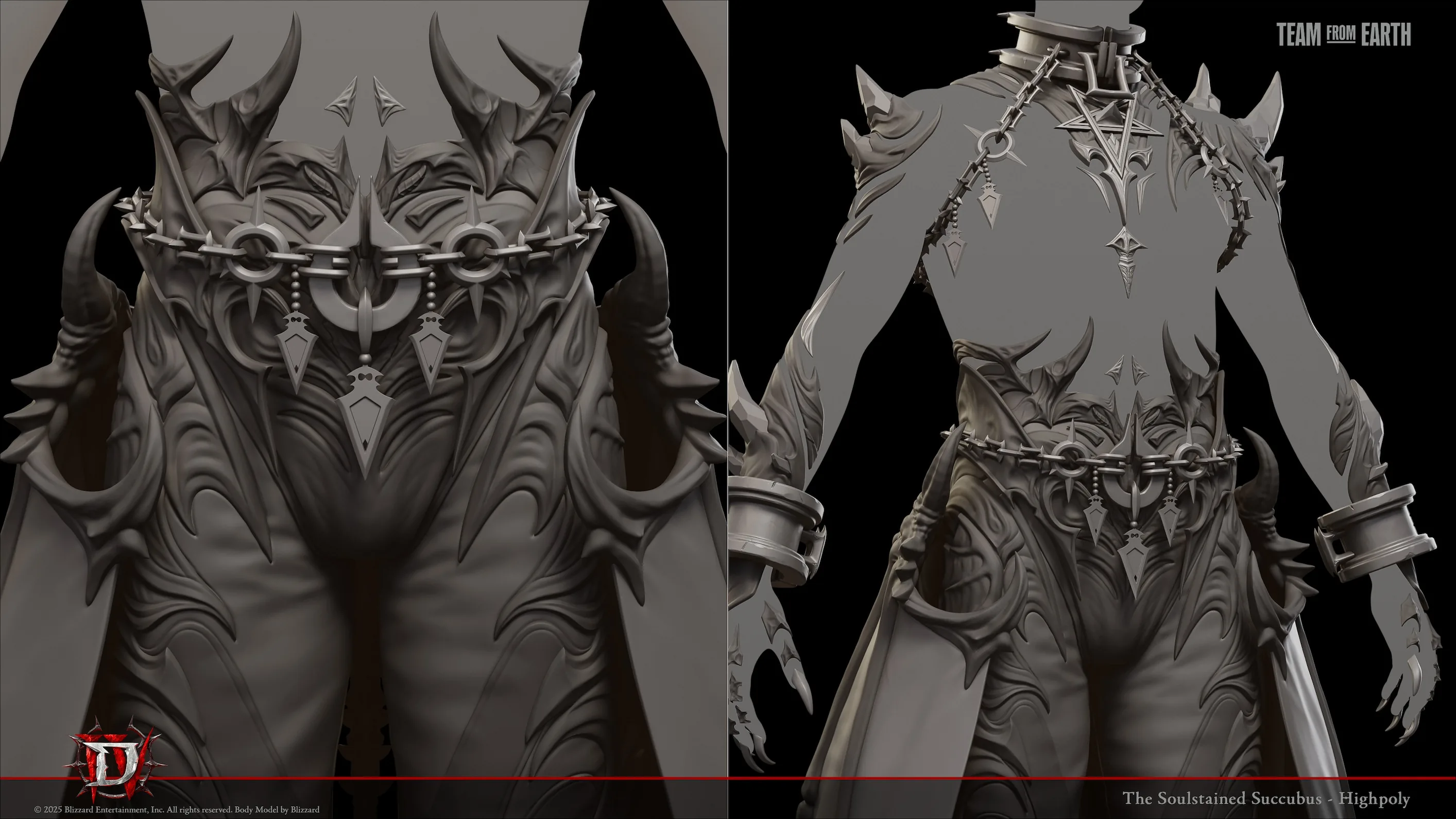 Посмотрите на этот косметический набор для класса Warlock — Succubus, созданный для Diablo IV — изображение 5