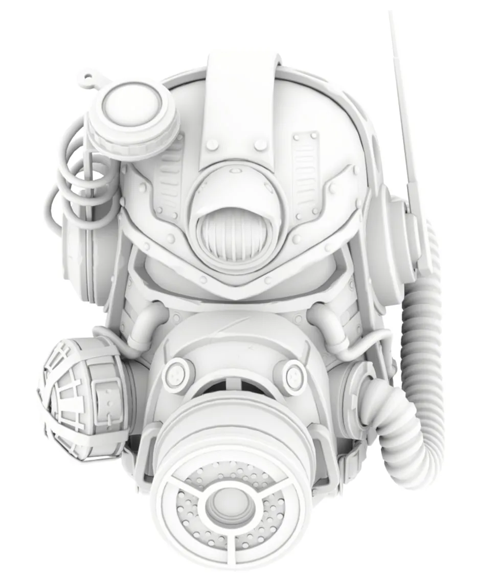 Создание детального шлема, вдохновлённого Fallout, с использованием Substance 3D — изображение 11