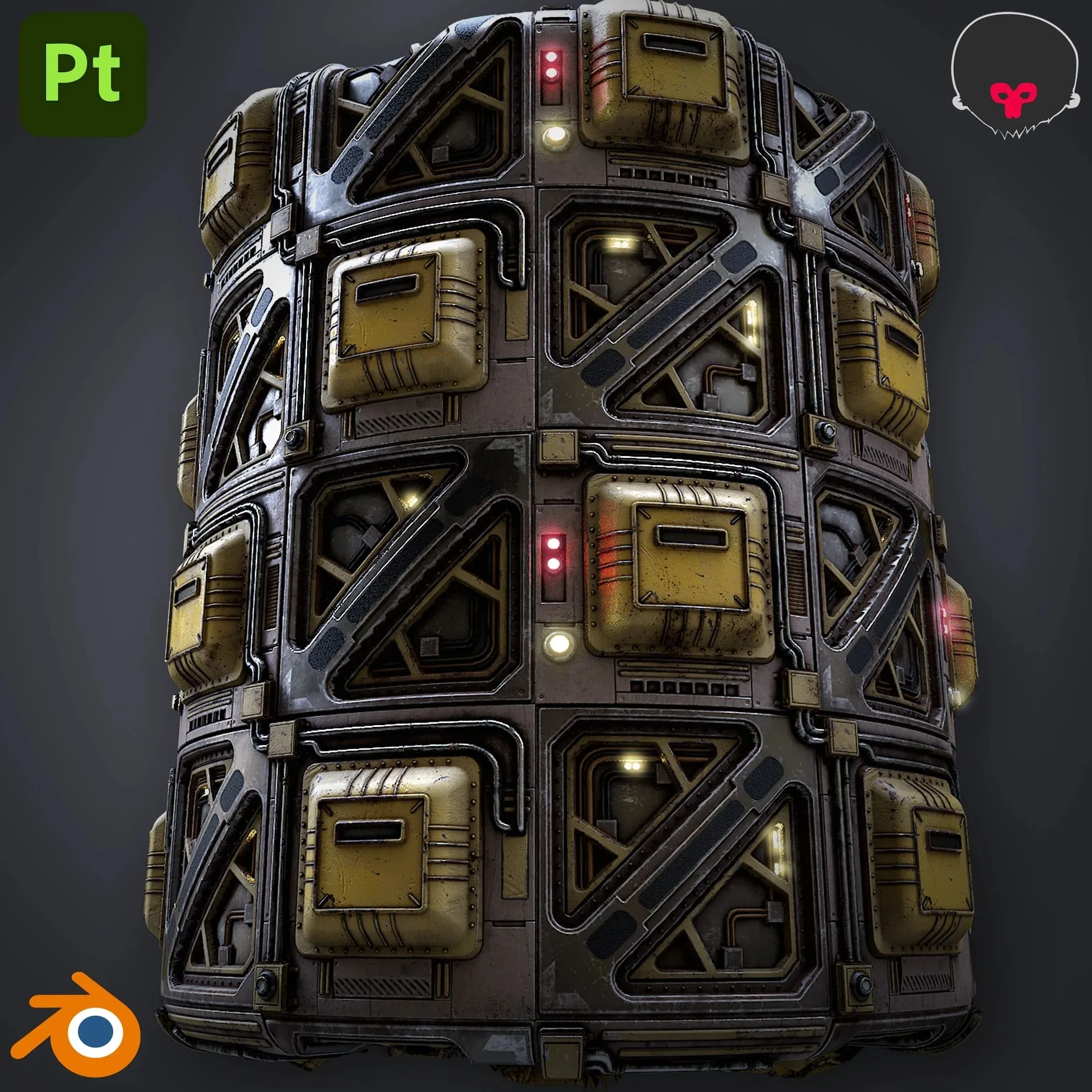Создание научно-фантастического материала с помощью Blender и Substance 3D
