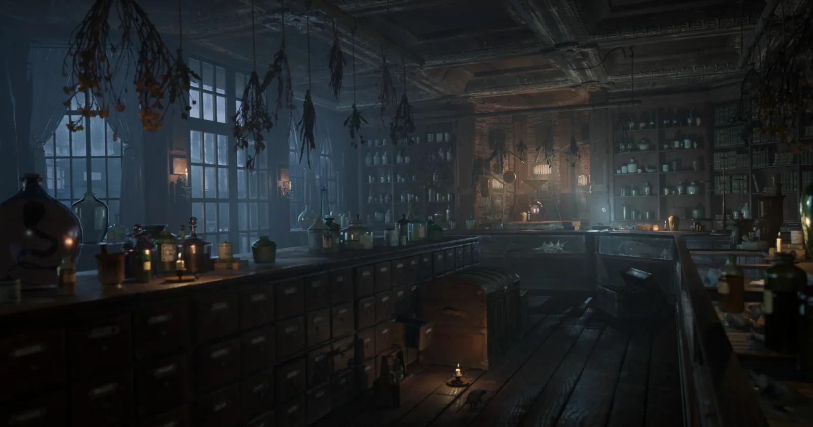 Как создать в Unreal Engine 5 трёхмерный магазин зелий и стеклянные текстуры