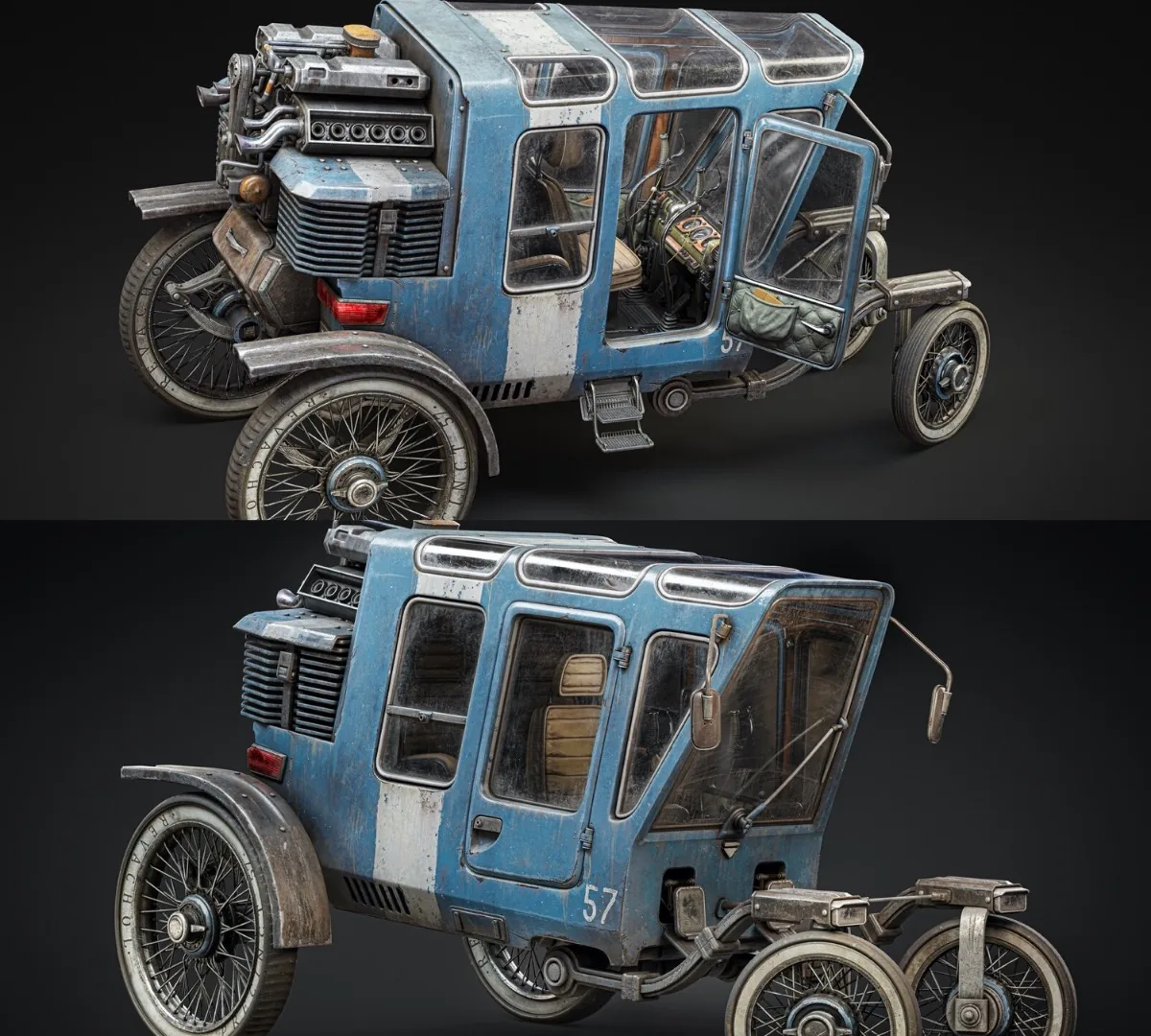 Создание Coupris Kineema из Disco Elysium с помощью Blender и Substance