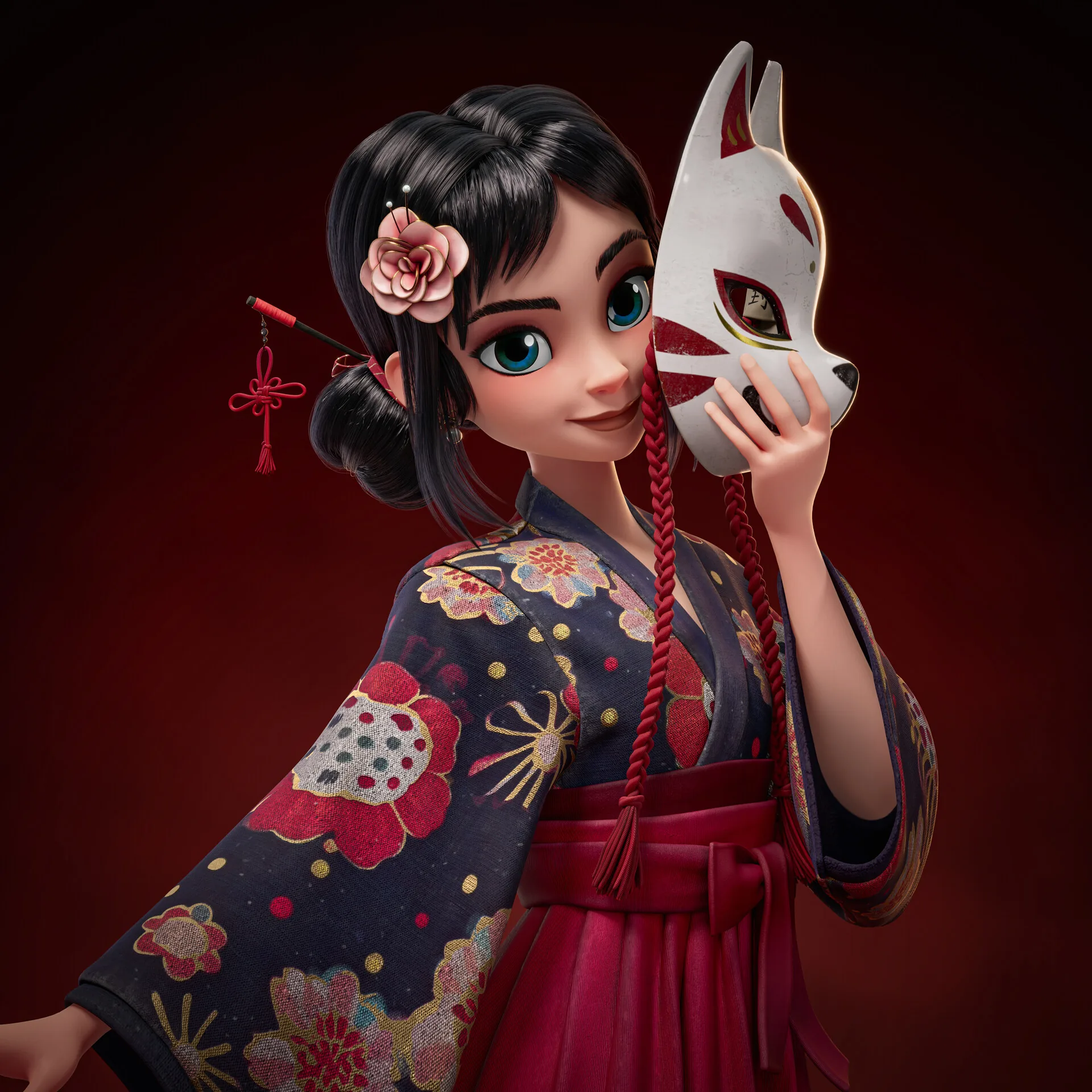 Создание стилизованного персонажа в кимоно с помощью ZBrush и Marvelous Designer