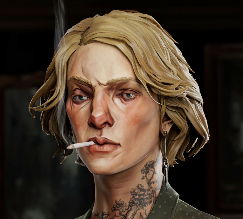 Посмотрите на эту интерпретацию Минди Бланшар из Dishonored 2