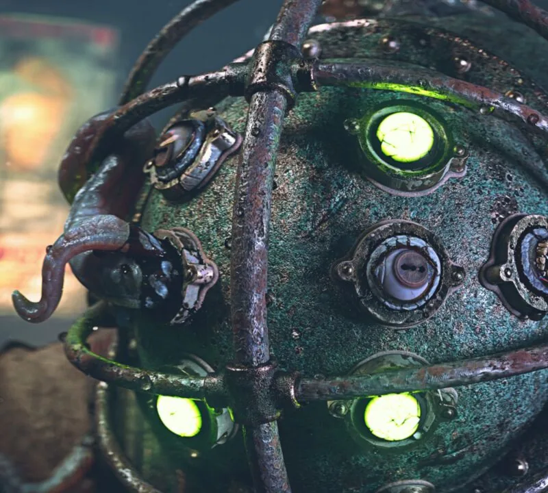 Лавкрафтовский взгляд на Большого Папочку из BioShock в 3D