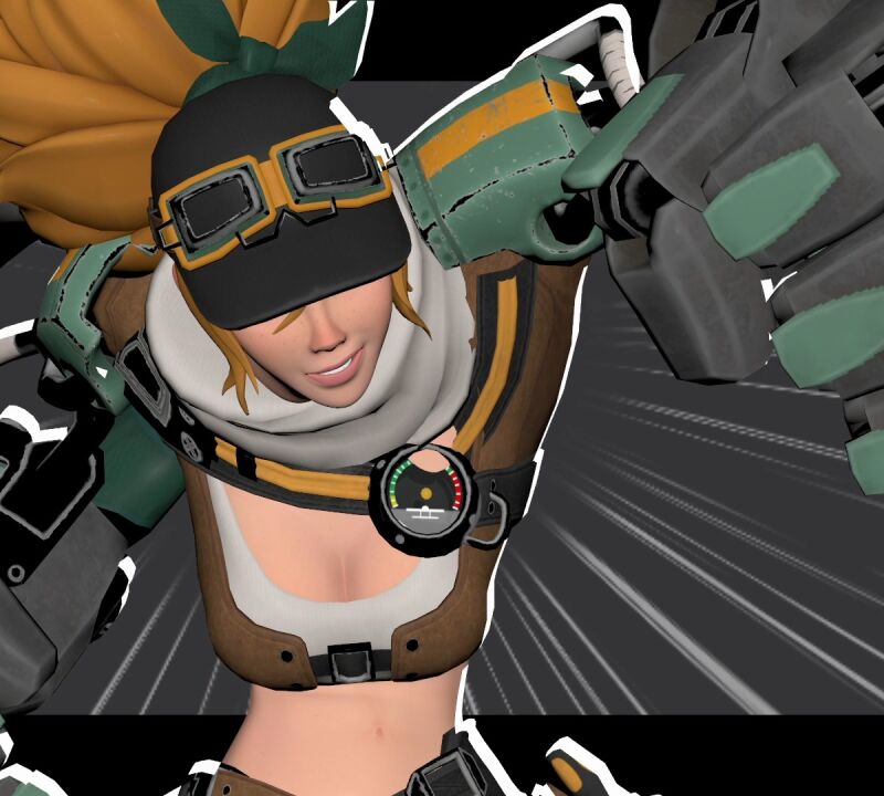 Анимация комбо в файтинге в стиле Guilty Gear в Maya